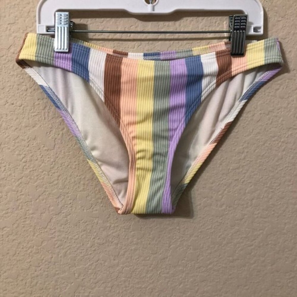 Xhilaration Bikini Bottom Striped Cheeky